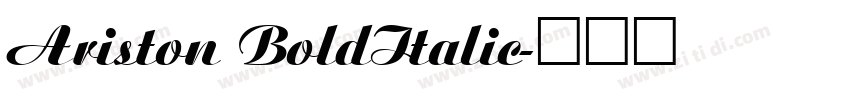 Ariston BoldItalic字体转换